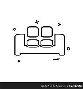 Home furniture icon design vector