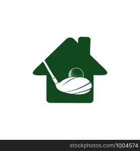 Home Golf vector logo design. Golf club inspiration logo design.