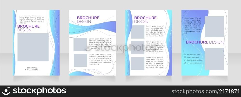 Home health care service blank brochure design. Template set with copy space for text. Premade corporate reports collection. Editable 4 paper pages. Nunito Bold, ExtraLight, Light fonts used. Home health care service blank brochure design