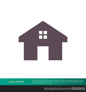 Home / House, Building, Real Estate Icon Vector Logo Template Illustration Design. Vector EPS 10.