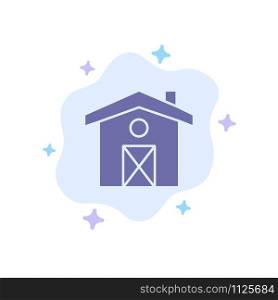Home, House, Canada Blue Icon on Abstract Cloud Background