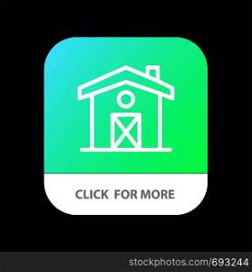 Home, House, Canada Mobile App Button. Android and IOS Line Version