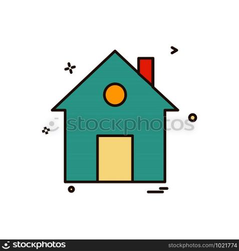 home house flat icon vector design