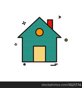 home house flat icon vector design