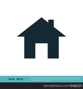 Home/House Icon Vector Logo Template Illustration Design. Vector EPS 10.