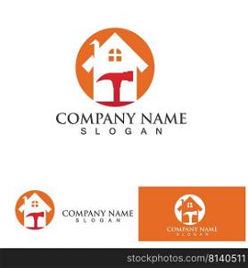 Home House repair logo and symbol vector