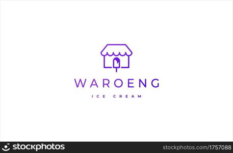 home ice cream store logo