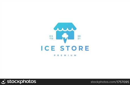 home ice cream store logo