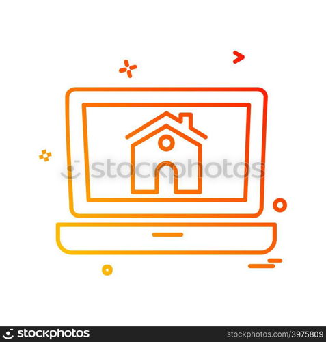 Home icon design vector