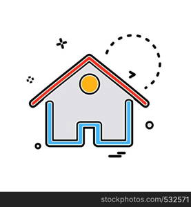 Home icon design vector