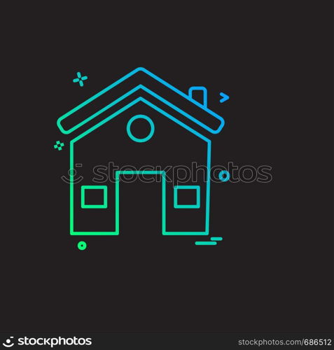 Home icon design vector