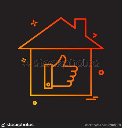 Home icon design vector 