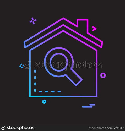 Home icon design vector