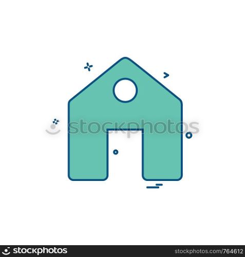 Home icon design vector