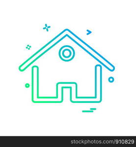 Home icon design vector