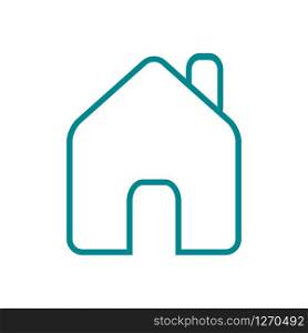 Home icon isolated on white background. Vector illustration