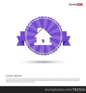 Home icon - Purple Ribbon banner