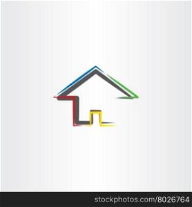 home icon real estate sign vector house vector