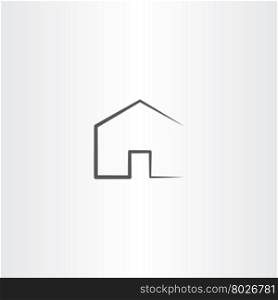 home icon simple black house symbol