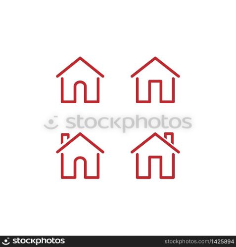 Home icon vector illustration.home icon for web