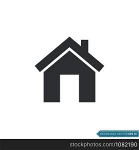 Home Icon Vector Template Illustration Design