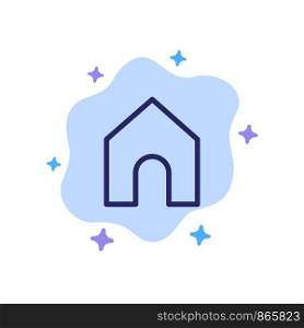 Home, Instagram, Interface Blue Icon on Abstract Cloud Background