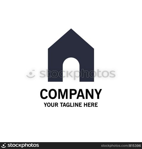 Home, Instagram, Interface Business Logo Template. Flat Color