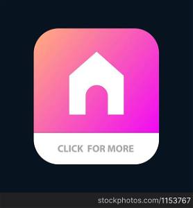 Home, Instagram, Interface Mobile App Button. Android and IOS Glyph Version