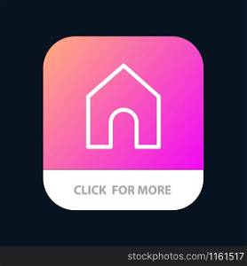 Home, Instagram, Interface Mobile App Button. Android and IOS Line Version