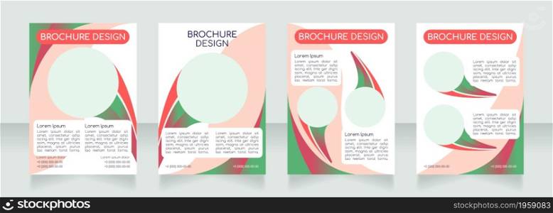 Home interior design trends blank brochure layout design. Vertical poster template set with empty copy space for text. Premade corporate reports collection. Editable flyer paper pages. Home interior design trends blank brochure layout design