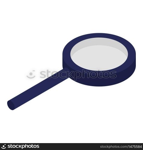 Home magnifier icon. Isometric of home magnifier vector icon for web design isolated on white background. Home magnifier icon, isometric style