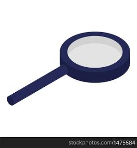 Home magnifier icon. Isometric of home magnifier vector icon for web design isolated on white background. Home magnifier icon, isometric style