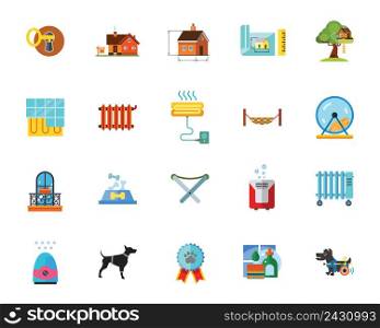 Home maintenance icon set. Can be used for topics like architecture, building, heating, pet