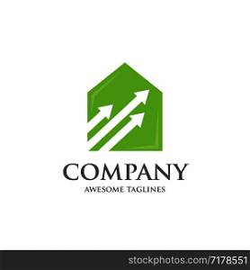 Home management and profit Business logo template