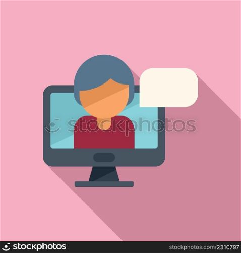 Home online lesson icon flat vector. Class book. College education. Home online lesson icon flat vector. Class book