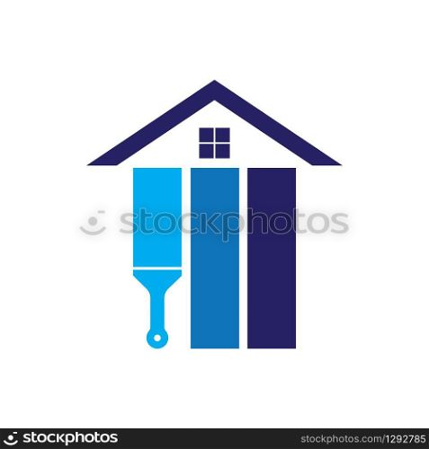 home paint illustration logo vector