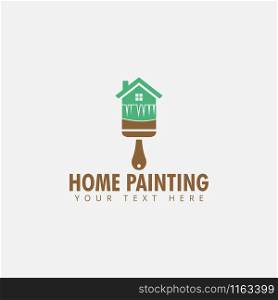 Home painting logo design template vector isolated