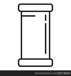 Home pipe icon outline vector. Metal tube. Tap faucet. Home pipe icon outline vector. Metal tube