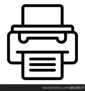 Home printer icon outline vector. Toner ink. Art machine. Home printer icon outline vector. Toner ink