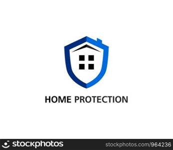 Home protection logo vector template