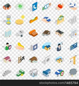 Home repair icons set. Isometric style of 36 home repair vector icons for web for any design. Home repair icons set, isometric style