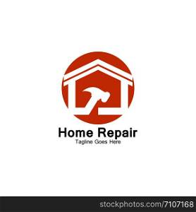 Home Repair logo template vector icon design