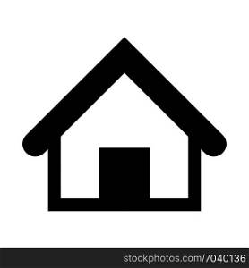 Home, residential place, icon on isolated background