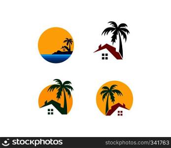 home resort logo vector illustration design