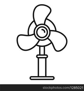 Home room stand fan icon. Outline home room stand fan vector icon for web design isolated on white background. Home room stand fan icon, outline style