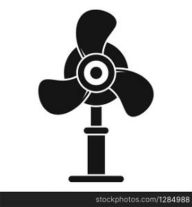 Home room stand fan icon. Simple illustration of home room stand fan vector icon for web design isolated on white background. Home room stand fan icon, simple style