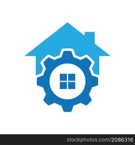 Home service logo images illustration design