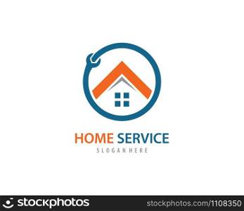 Home service logo vector template
