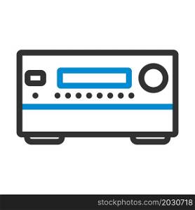 Home Theater Receiver Icon. Bold outline design with editable stroke width. Vector Illustration.