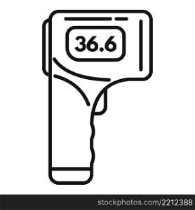 Home thermometer icon outline vector. Digital temperature. Medical fever. Home thermometer icon outline vector. Digital temperature